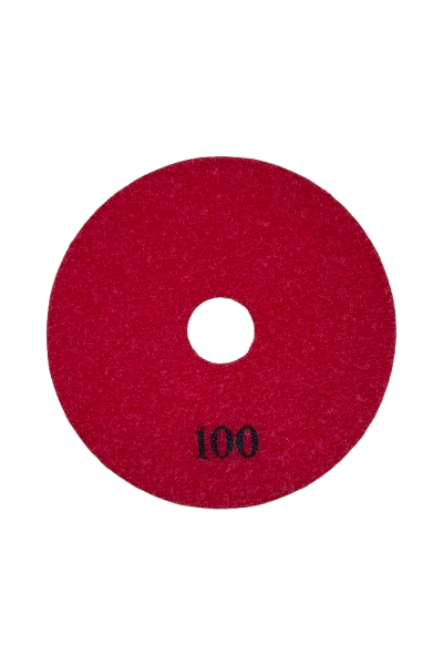 Diamant Polijstschijf FlexiBel Ø100MM Rood K-100 (Medium-Grof) - Afbeelding 3