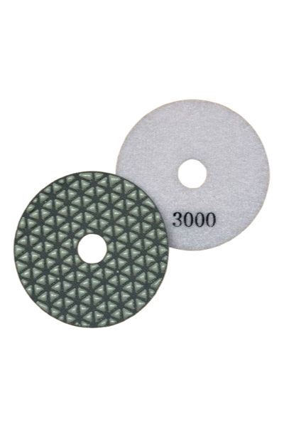 Diamant Polijstschijf FlexiBel Ø100MM Wit K-3000 (Ultra-Glans)